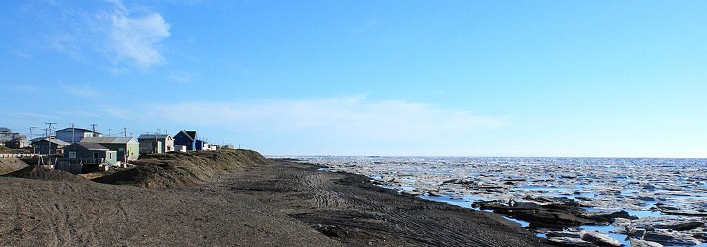 Photograph of the arctic shore of Barrow, AK