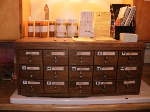 An image of the seed library at the John Trigg Ester Library