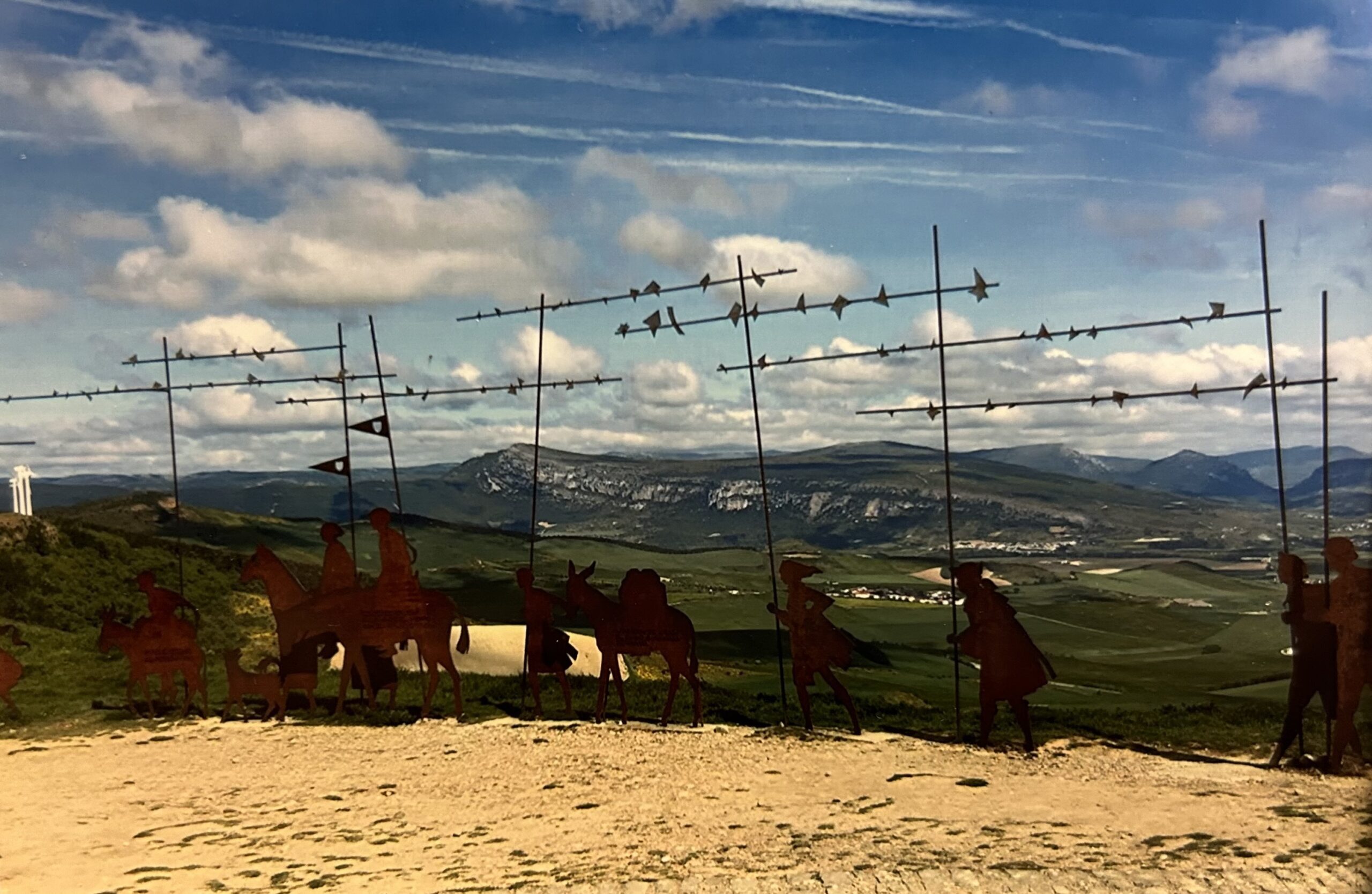 Alto de Perdon on the Camino de Santiago, Spain